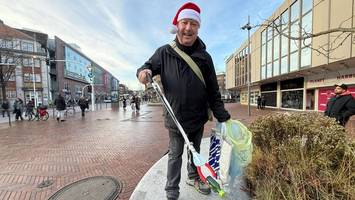 Unermüdlicher Müllsammler bringt Ruhe in hektische Weihnachtszeit