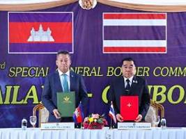 Alle Arten von Waffen: Thailand und Kambodscha einigen sich auf Waffenruhe
