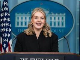 ein novum in ihrem job: trump-sprecherin leavitt ist erneut schwanger