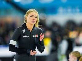 verlobter jake paul schaut zu: eisschnelllauf-star leerdam weint und bangt nach sturzdrama