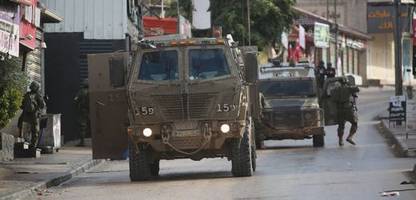 Nahost: Israelische Armee setzt Einsatz in Westjordanland fort