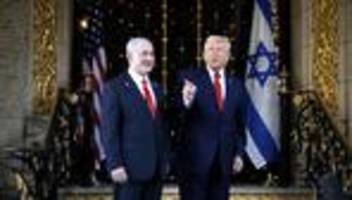 trump und netanjahu: trump droht, netanjahu schweigt und genießt