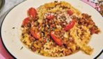 Linsenbolognese: Reich gedeckt