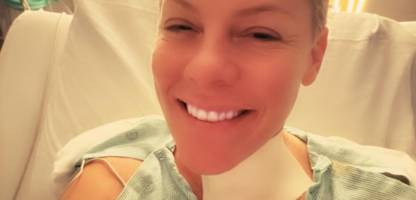 Pink beginnt das neue Jahr mit Bandscheiben-OP