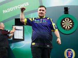 18-jähriger nicht zu stoppen: luke littler stürmt schon wieder ins finale der darts-wm