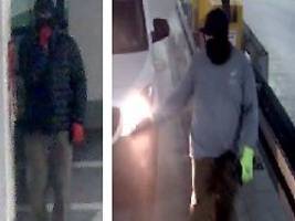 millionenraub in sparkasse: fahndungsfotos zeigen verdächtige mit auffälligen merkmalen