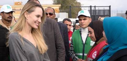 Übergang zu Gaza: Angelina Jolie besucht den Grenzübergang Rafah