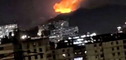 venezuela: aufnahmen zeigen explosionen über caracas