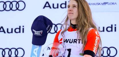 Ski alpin in Kranjska Gora: Riesenslalom-Siegerin Camille Rast erinnert an Opfer von Crans-Montana