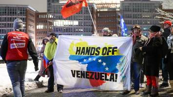 demo gegen trump: 500 hamburger demonstrieren gegen us-aktion in venezuela