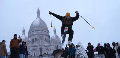 Wetter in Frankreich: Schneechaos führt zu 1000 Kilometer Stau in Paris