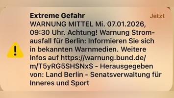„Extreme Gefahr“ – Handy-Warnung nach Stromausfall verstört Berliner
