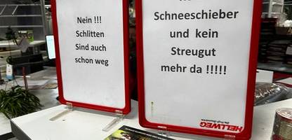 Schneesturm heute im Live-Blog: Streusalz wird bundesweit in Baumärkten teilweise knapp