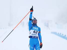 Biathlon in Oberhof: Giacomel widmet den Sieg seinem toten Freund