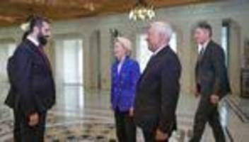 syrien: von der leyen sagt in syrien eu-hilfe beim wiederaufbau zu