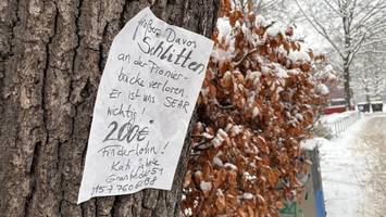 schlitten gestohlen: für die wiederbeschaffung gibt es 200 euro belohnung