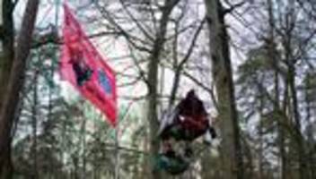 Geplanter Autobahn-Ausbau: Protest gegen A39 - Polizei will Waldplattformen entfernten