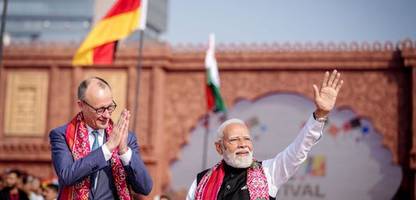 friedrich merz in indien: narendra modi empfängt den kanzler in gandhi-gedenkstätte