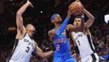 Basketball: NBA-Meister Oklahoma besiegt Angstgegner