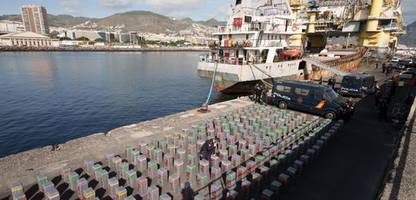Atlantik: Spanien stellt fast zehn Tonnen Kokain auf brasilianischem Frachter sicher