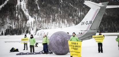 Davos: Greenpeace fordert Landeverbot für Privatflugzeuge beim Weltwirtschaftsforum