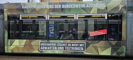 BSW fordert Ende der Bundeswehr-Werbung auf Straßenbahnen