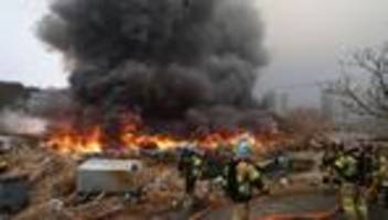 Südkorea: Feuer in Seouls letzter Barackensiedlung