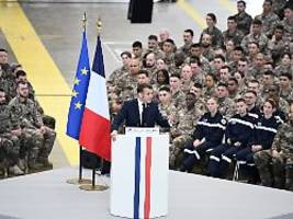 mehr geheimdienstinfos aus paris: macron spricht, als ginge die zeit der usa in der ukraine zu ende