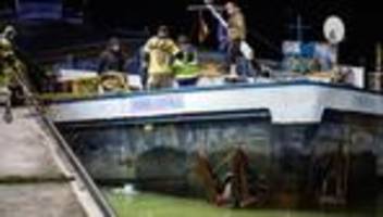 Schifffahrt: Havariertes Frachtschiff in Fürth wieder fahrbereit