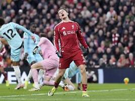 Bitterer Patzer gegen Krisenklub: Liverpool schießt 32 Mal aufs Tor, aber nur Wirtz trifft