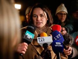 von litauen nach polen: belarussische oppositionsführerin zieht aus sicherheitsgründen um