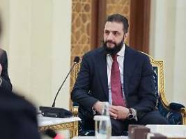 syrischer präsident in berlin: abgeordnete knüpfen empfang von al-scharaa an rote linien