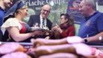 Agrarmesse: Grüne Woche: Woidke eröffnet Brandenburg-Tag