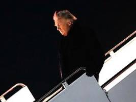 kleines elektrisches problem: auf dem weg nach davos: trumps flugzeug muss umkehren