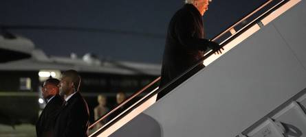 Trump nach technischer Panne nun auf dem Weg nach Davos