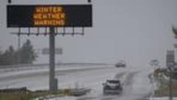 Wintersturm in den USA: Millionen Amerikaner wappnen sich für großen Wintersturm