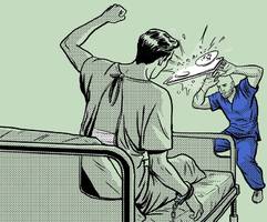 Medizin: „Ich stech’ dich ab, wenn ich hier raus bin“