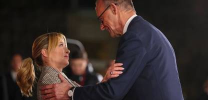 giorgia meloni: friedrich merz besucht italiens premierministerin in rom