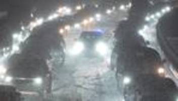 winterwetter: wetterdienst warnt vor verkehrschaos durch schnee und glatteis
