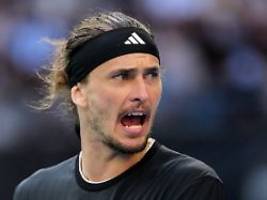 Sieg im Melbourne-Achtelfinale: Alexander Zverev übertrumpft Boris Becker
