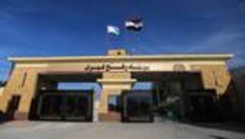 Grenzübergang zu Ägypten: Israel stimmt Rafah-Öffnung für Personenverkehr zu