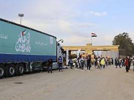 auf druck der usa: israel bereit zur teilweisen grenzöffnung in rafah