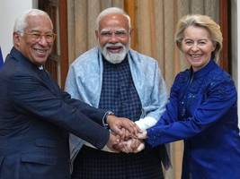 delhi: eu und indien besiegeln historisches handelsabkommen