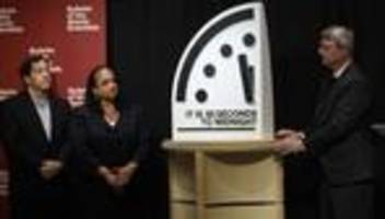 Wissenschaftler warnen: Weltuntergangsuhr so nah an Mitternacht wie nie zuvor