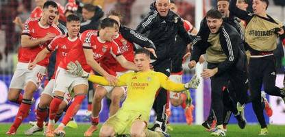 champions league: torhüter anatoliy trubin köpft benfica lissabon in letzter sekunde in die playoffs
