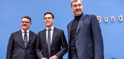 markus söder, manuel hagel, boris rhein: drei löwen allianz will neuen landerfinanzausgleich