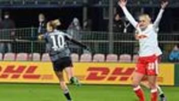Bundesliga: Eintracht-Fußballerinnen verpassen Sieg in Leipzig