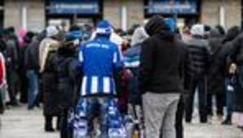 2. Bundesliga: Erstes Spiel nach Eskalation: Ruhige Lage bei Hertha-Einlass