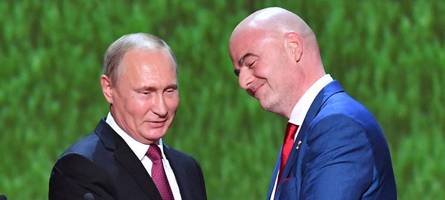 Fifa-Chef Infantino will Russland zurück auf Fußballbühne holen