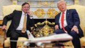 USA und Kolumbien: Kolumbiens Präsident Gustavo Petro trifft Donald Trump im Weißen Haus